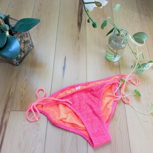 Aeropostale Pink Crochet Bikini Bottom